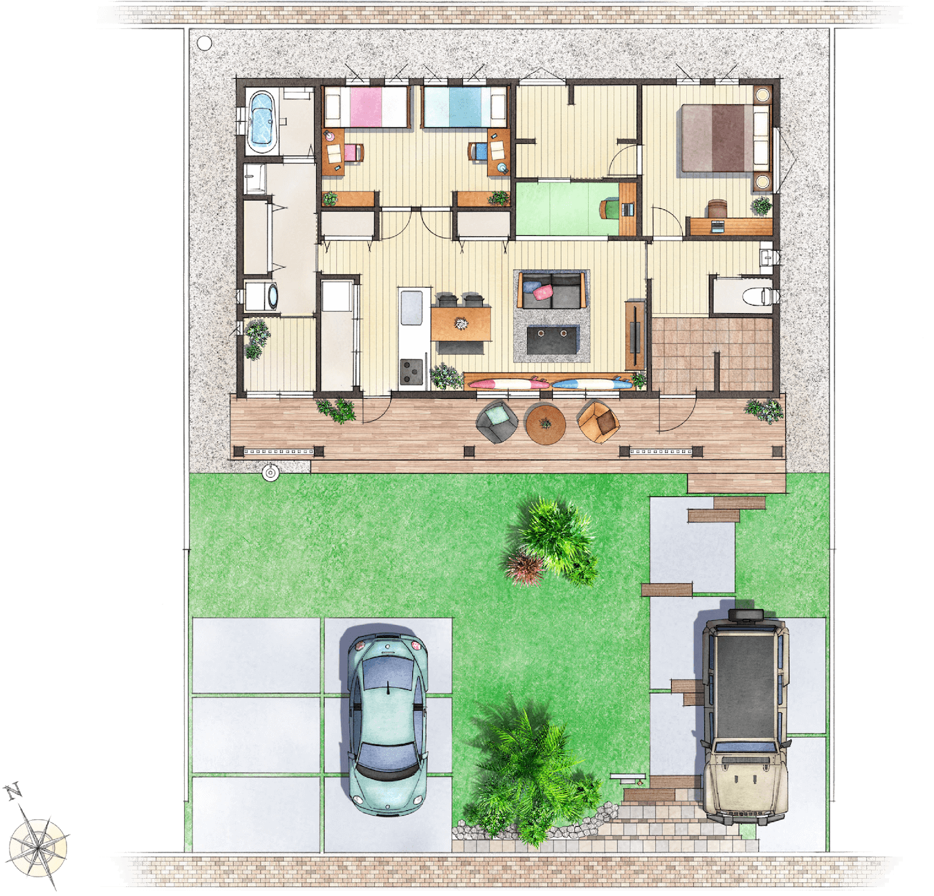 ONE-STORY戸建分譲 平面プラン